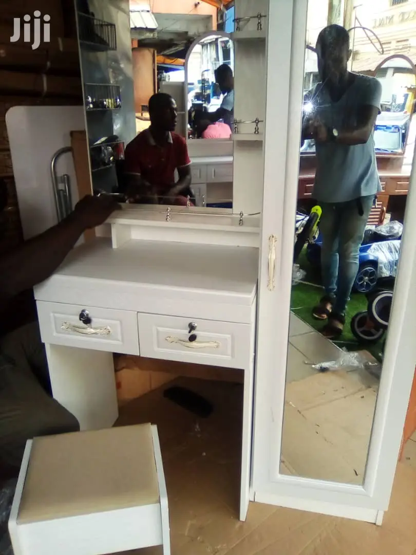 Dressing Mirror, Table, Chair and Side Wardrobe