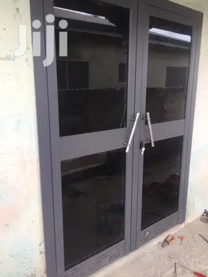 White Powder Grey Coating Double Hinch Door