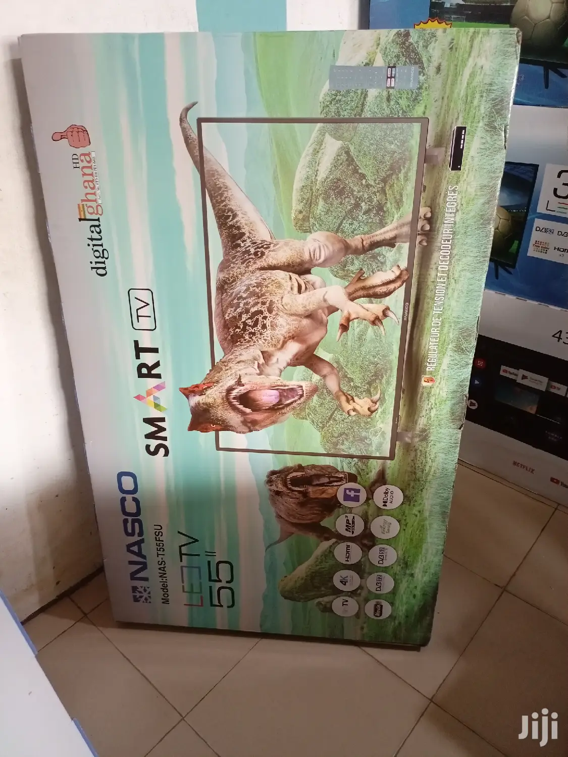 Nasco 55" Smart Uhd Satellite Digital Led Tv