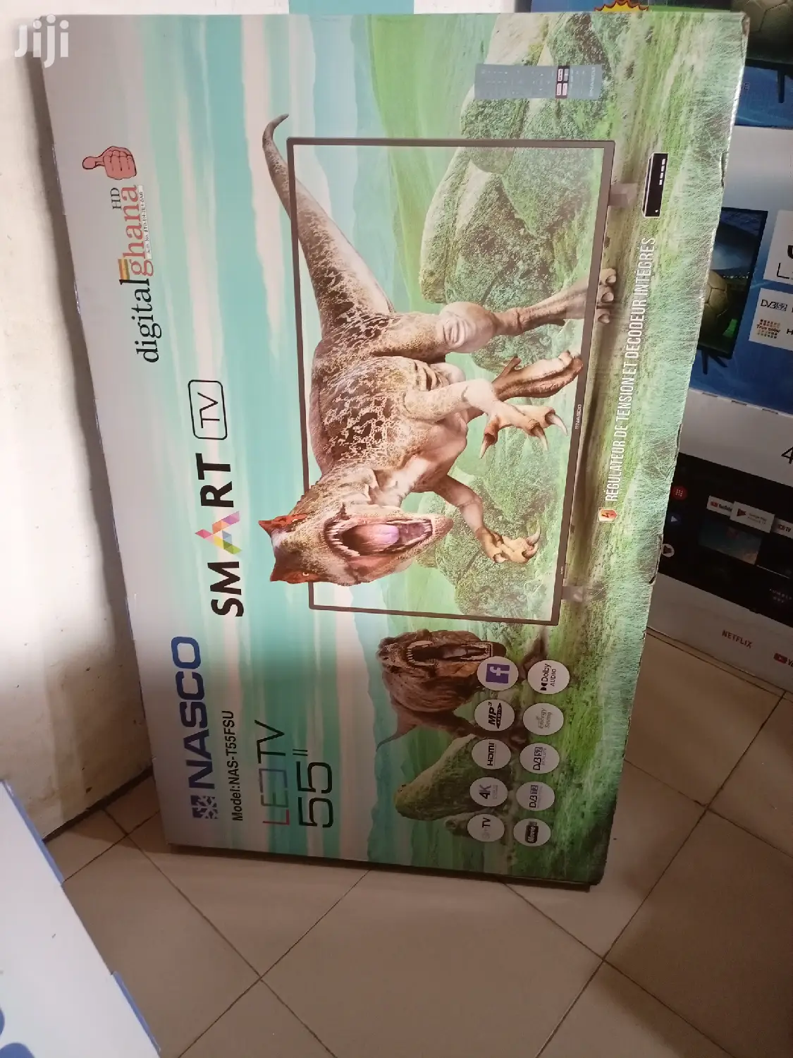 Nasco 55" Smart Uhd Satellite Digital Led Tv