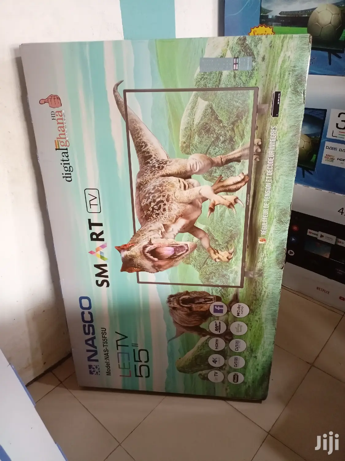 Nasco 55" Smart Uhd Satellite Digital Led Tv