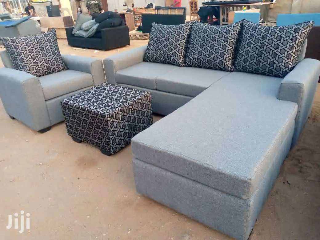 Ash Color New L Shaped Sofa Chair