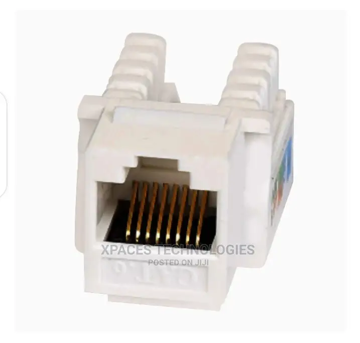 Single Port Faceplate With CAT6 Rj45 Keystone Jack