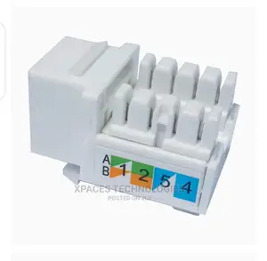 Single Port Faceplate With CAT6 Rj45 Keystone Jack