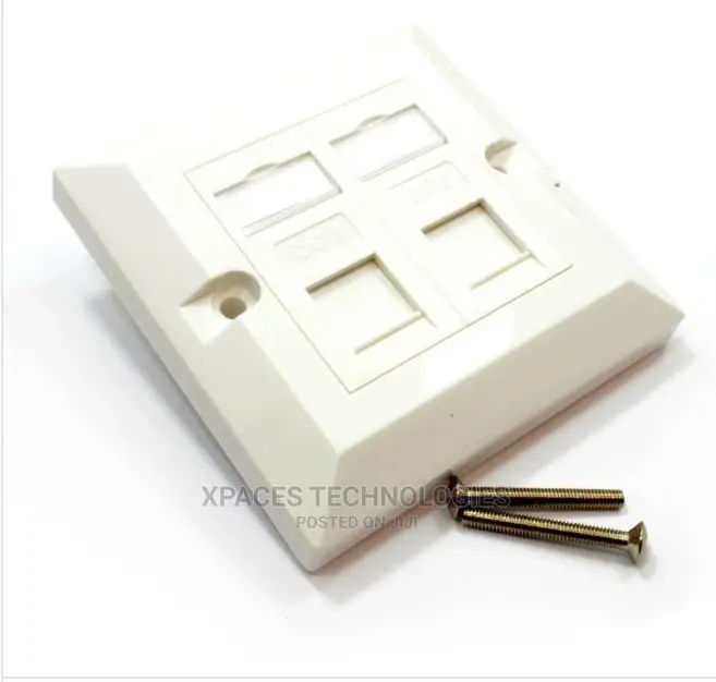 AVP CAT6 Double Faceplate,Wall Socket With Keystone Jack