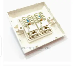 AVP CAT6 Double Faceplate,Wall Socket With Keystone Jack