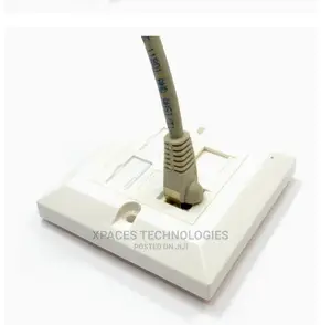 AVP CAT6 Double Faceplate,Wall Socket With Keystone Jack