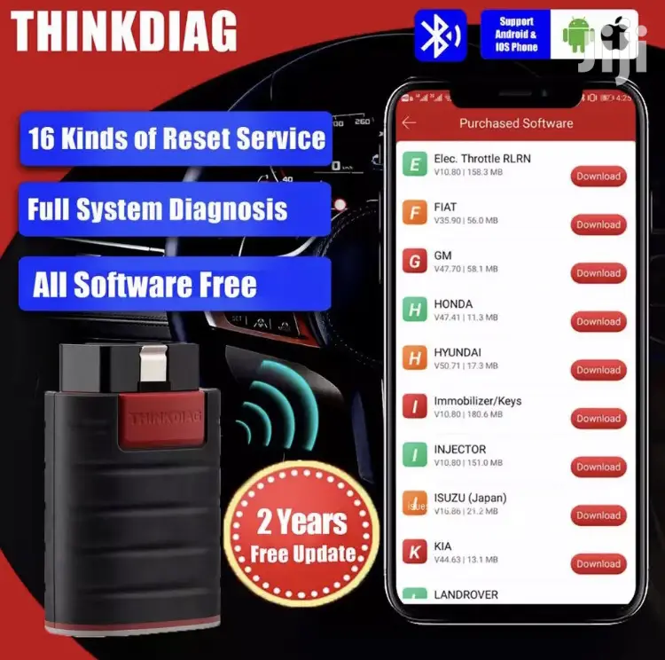 Thinkdiag Free 2years Update Car Softwares OBD2 Car Scanner