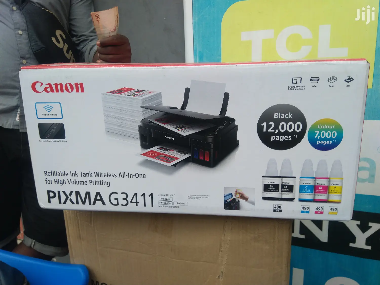 CANON Pixma G3411 Wifi Color Inkjet Printer