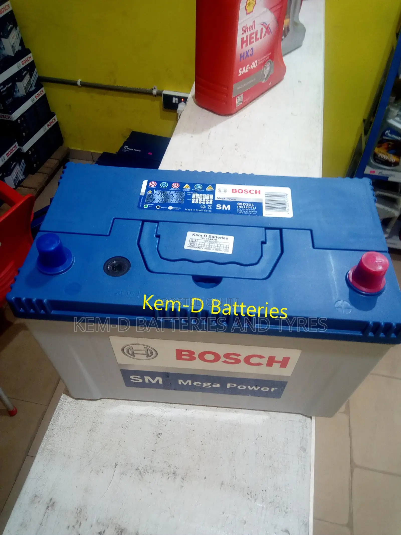 17 Plates Bosch Batteries Mega Bosch+ Free Delivery