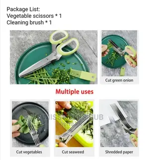 5-Layered Kitchen Scissors With Brush