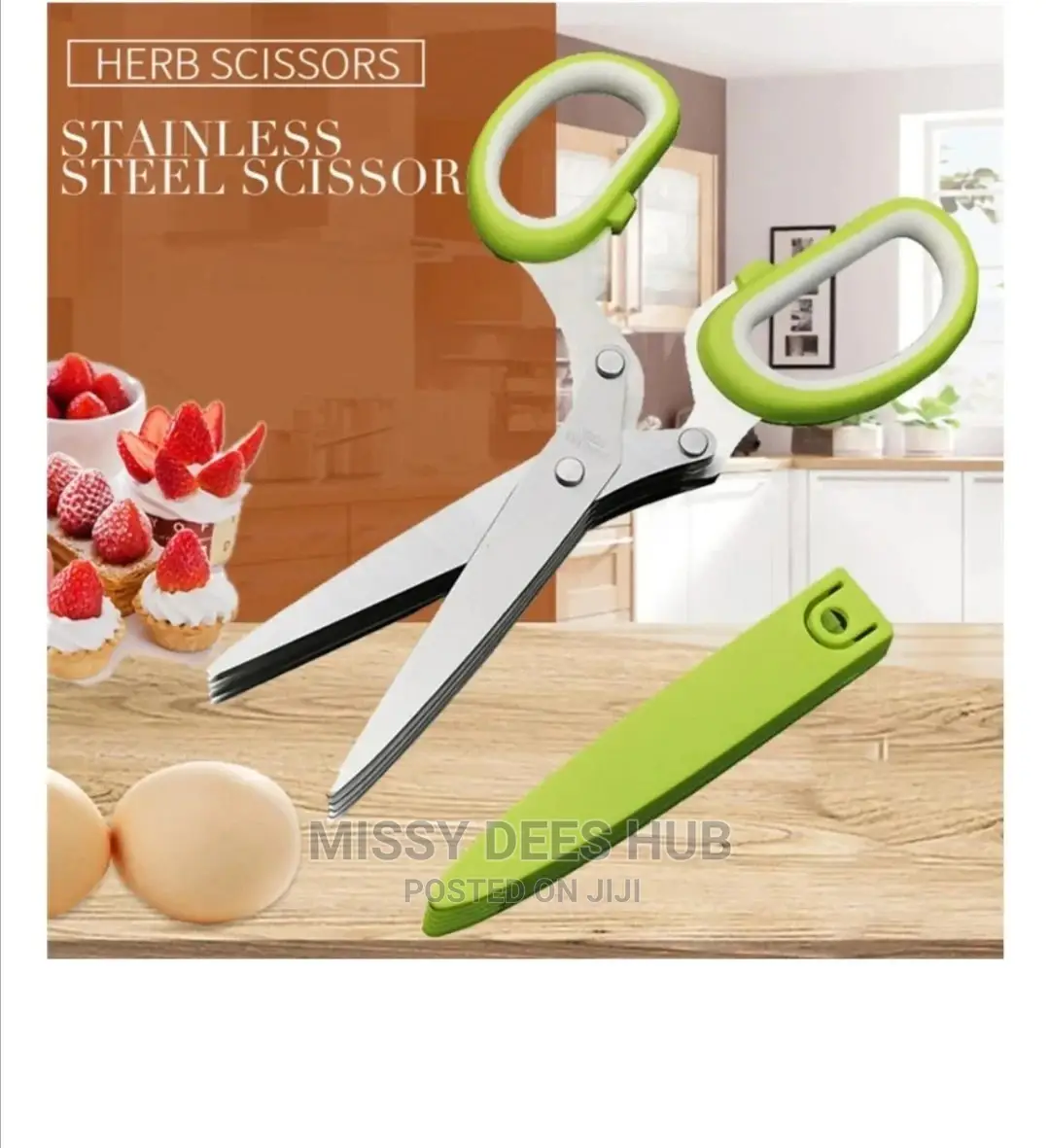 5-Layered Kitchen Scissors With Brush