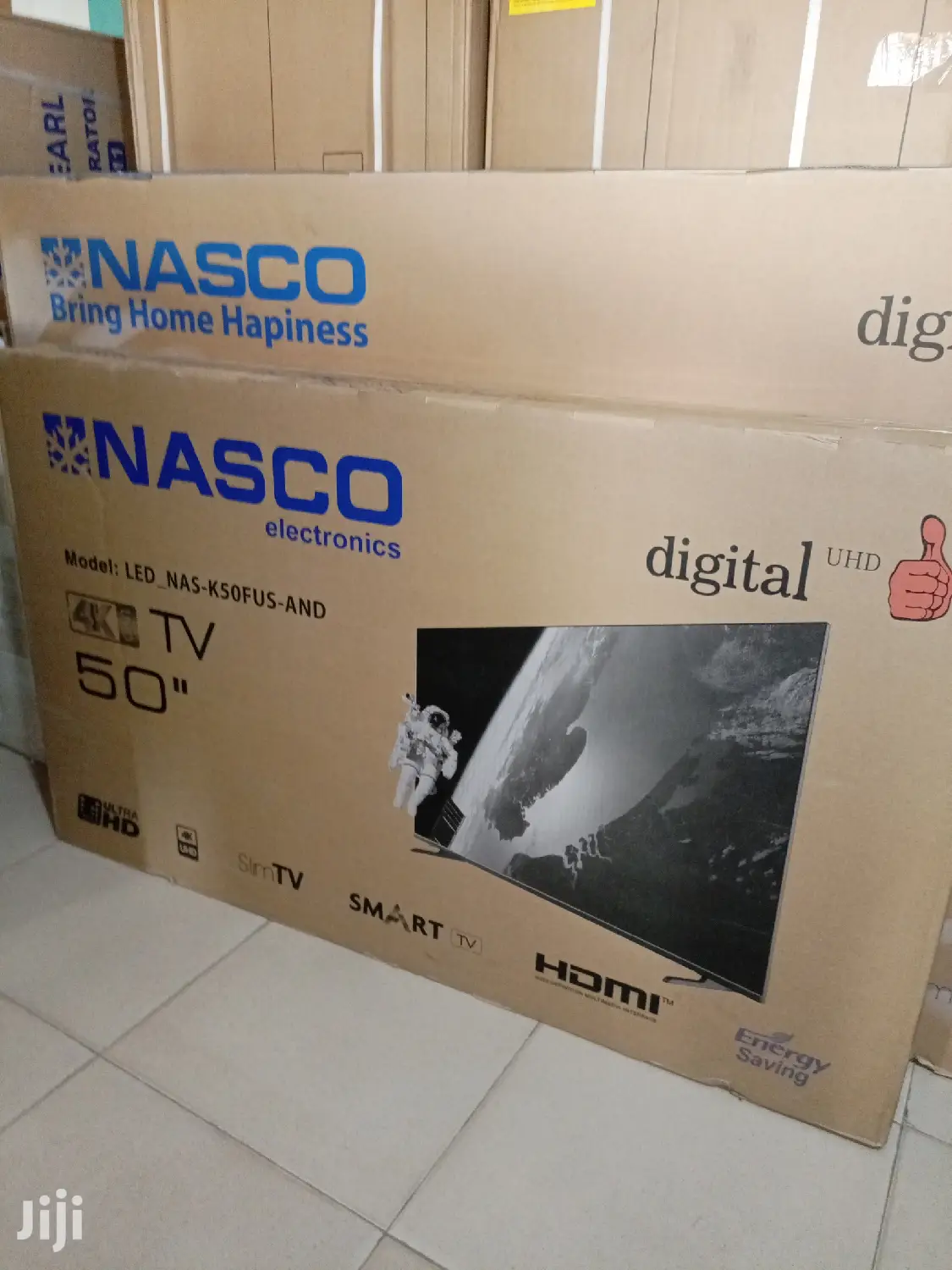 Nasco 50" Uhd4k Android Flameless Tv