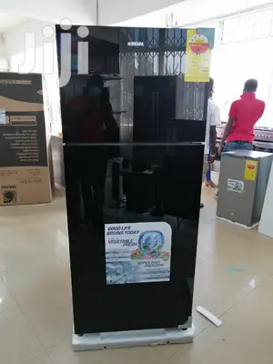 BRUHM 450lts Double Door Refrigerator With Glass Finish