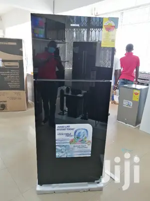 BRUHM 450lts Double Door Refrigerator With Glass Finish