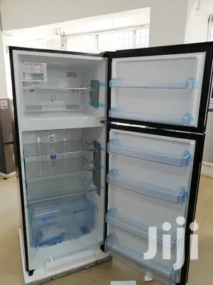 BRUHM 450lts Double Door Refrigerator With Glass Finish