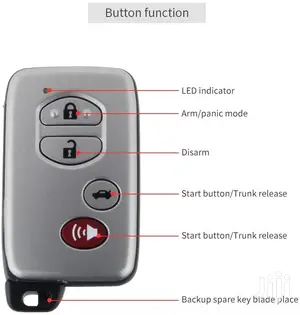 Push Start With Toyota Remote