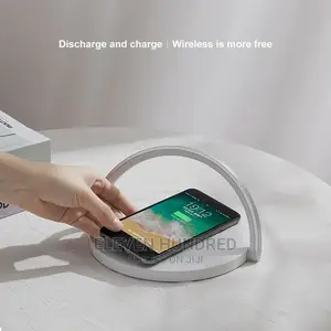 Wireless Charger Block Fast Charging With LED Table Lamptab