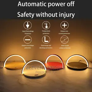Wireless Charger Block Fast Charging With LED Table Lamptab