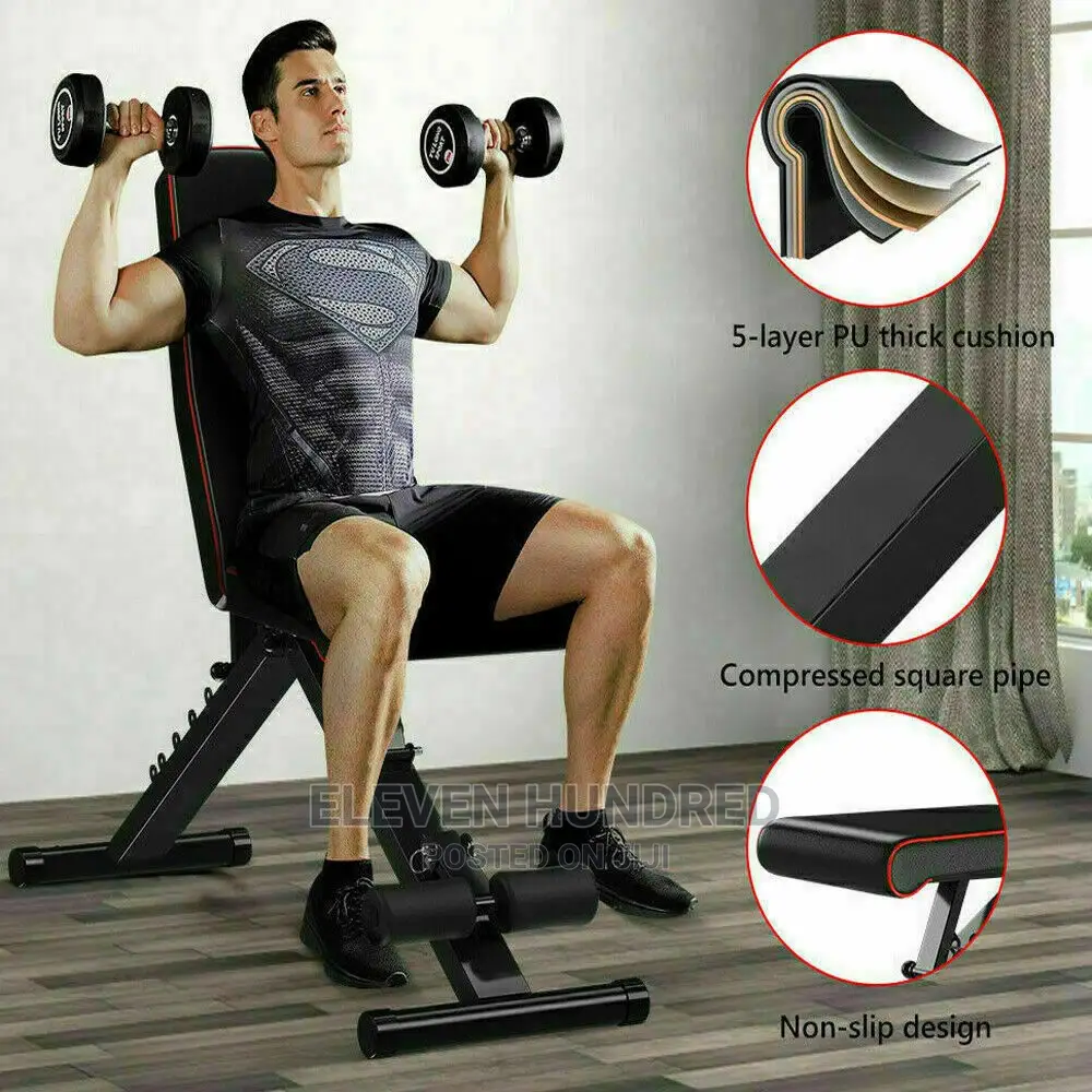 Weight Bench Gym Workout Adjustable