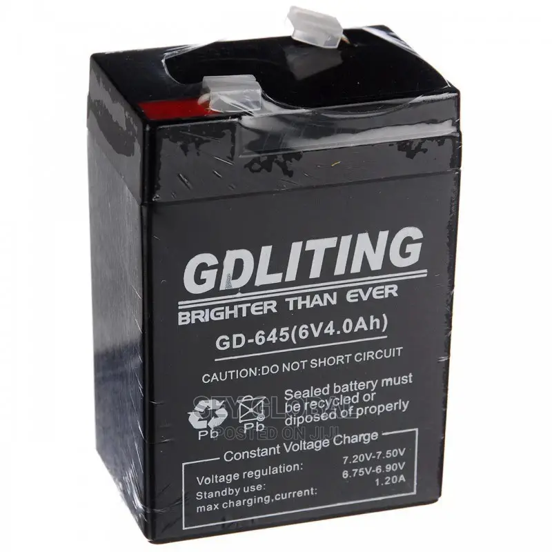 6v 4.0ah Rechargeable Sealed Lead Acid Battery