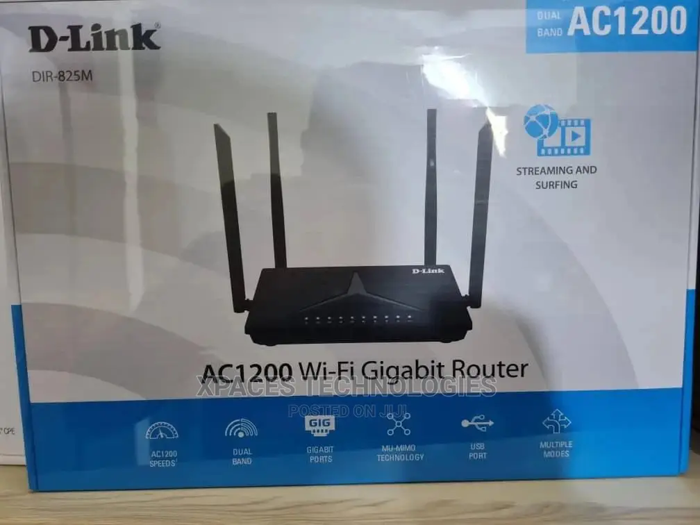 D-Link Ac1200 Access Point Gigabit Router / Dir-825m