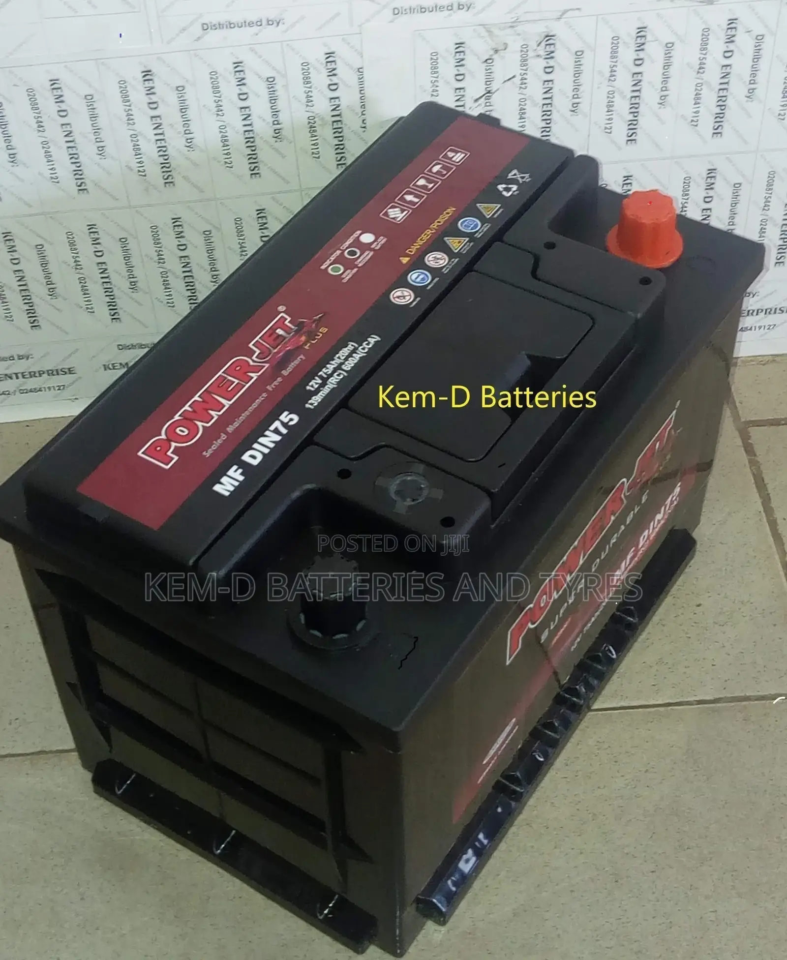 Power Jet 12v75ah Battery + Free Delivery