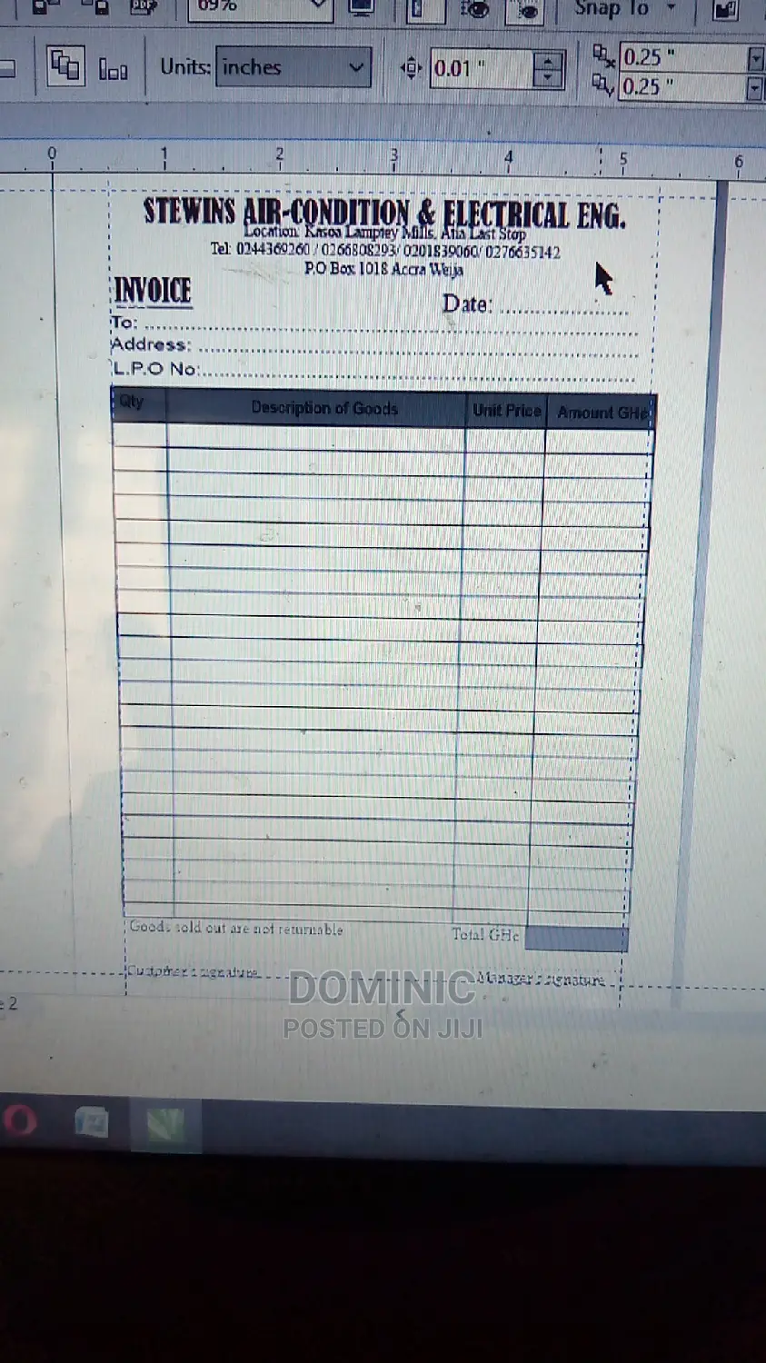 Receipt, Invoice, Palmflet, Brochures, Crest, Anything Print