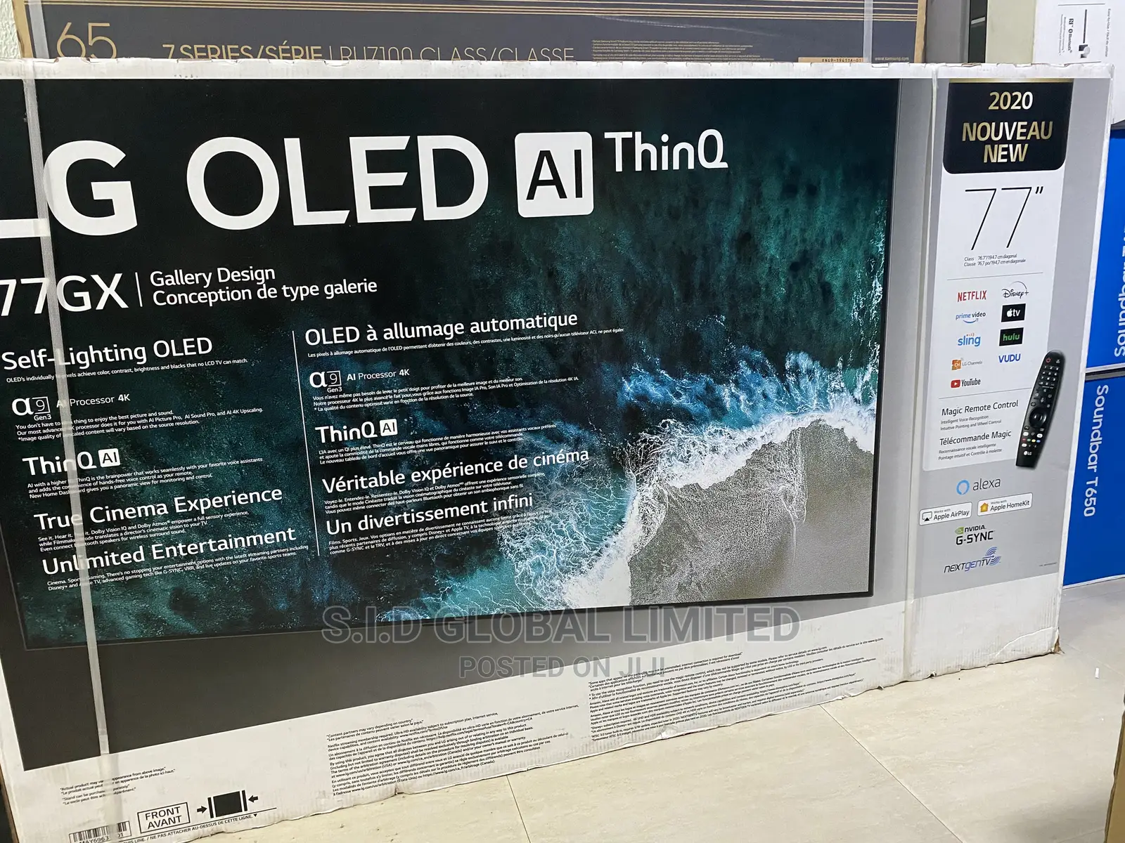 LG GX 77” Oled77gxpua Gallery Design 4K Smart Oled Ai Thinq