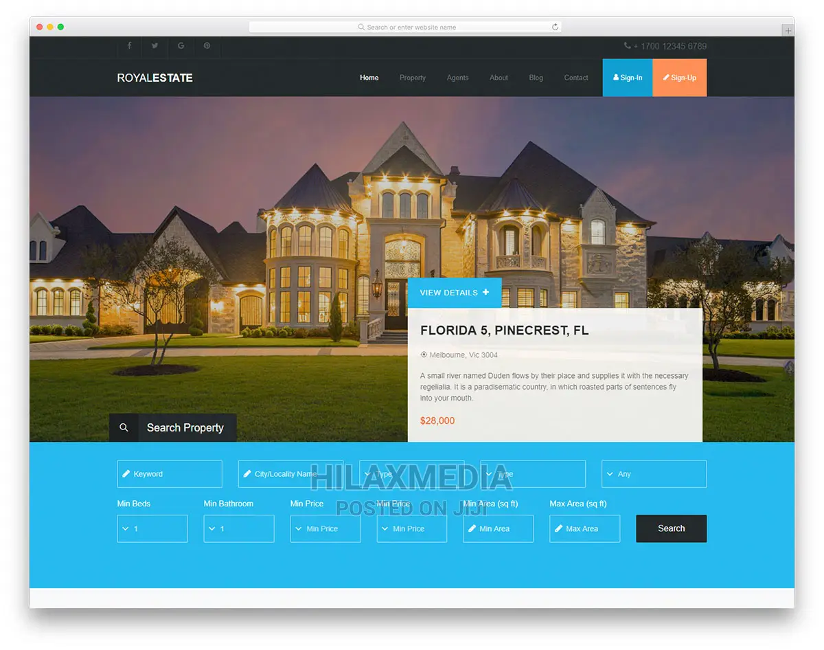 Real Estate Website Design and Rental Website in 7 Days