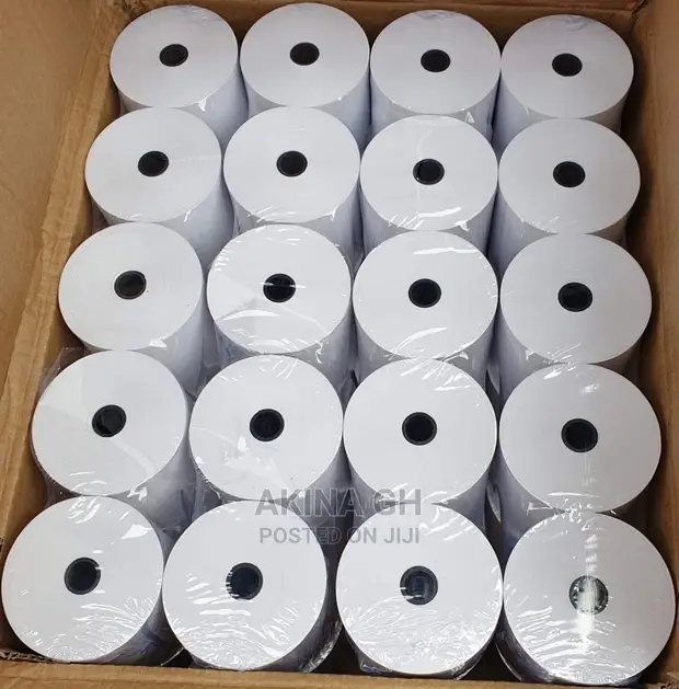80mm X 80mm Thermal Paper Roll - 50pc