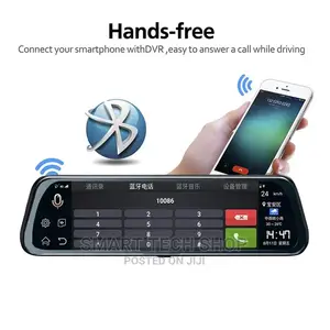 Android Rear View Mirror Dashcam DVR Reverse Cam With 4G LTE
