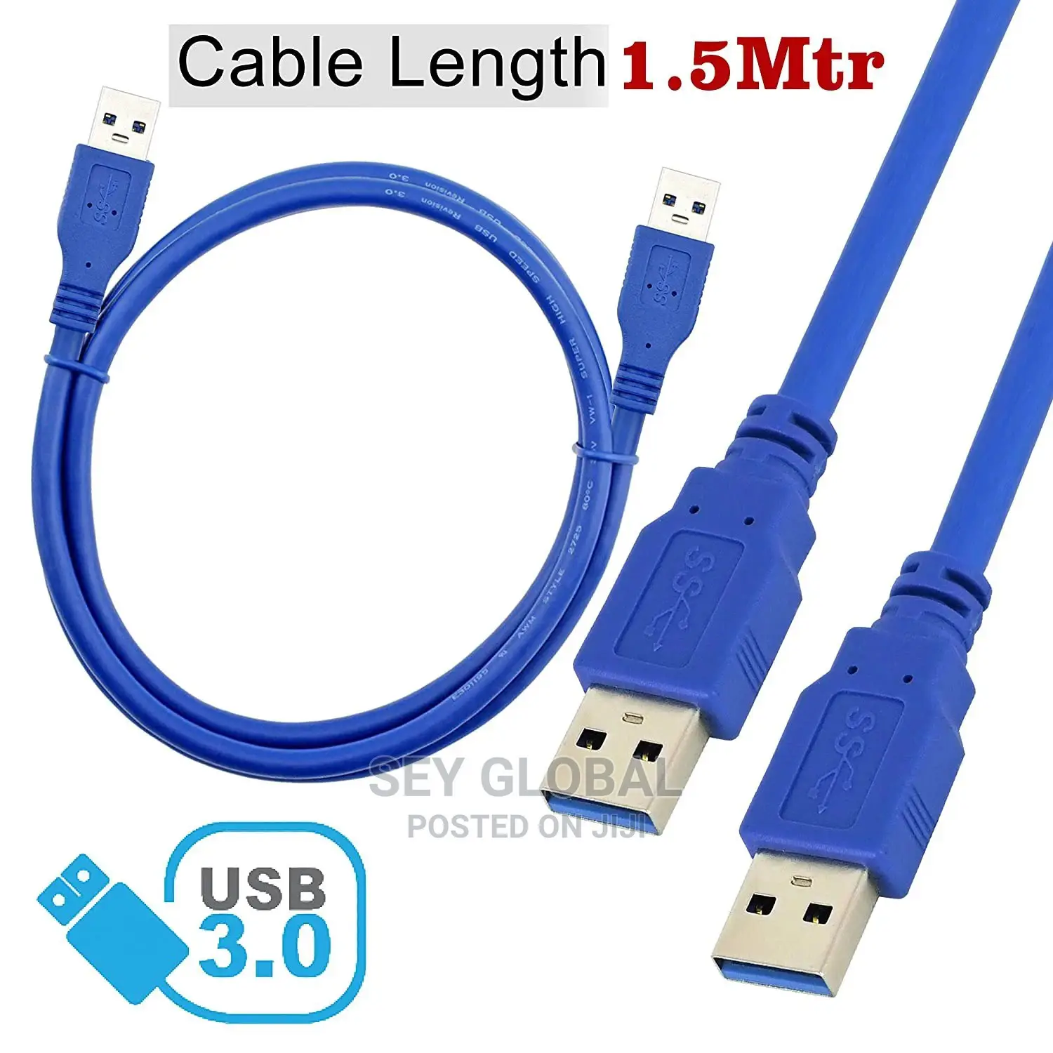 USB 3.0 Type a Male to Type a Male Cable