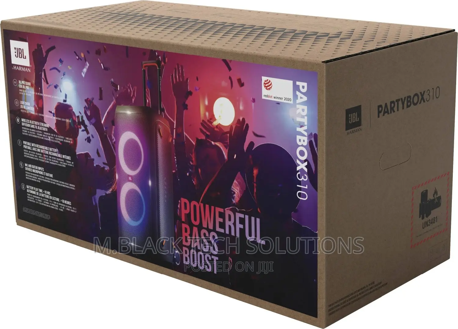 JBL Partybox 310 Portable Party Speaker Long Lasting Battery