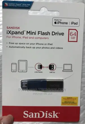 Sandisk 64gb Ixpand Flash Mini Pendrive