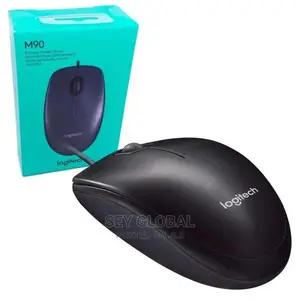 Logitech Mouse Wired USB M90 Black
