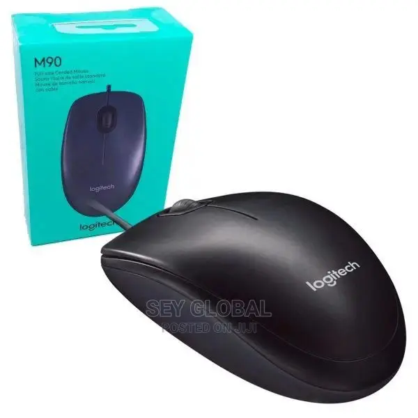 Logitech Mouse Wired USB M90 Black