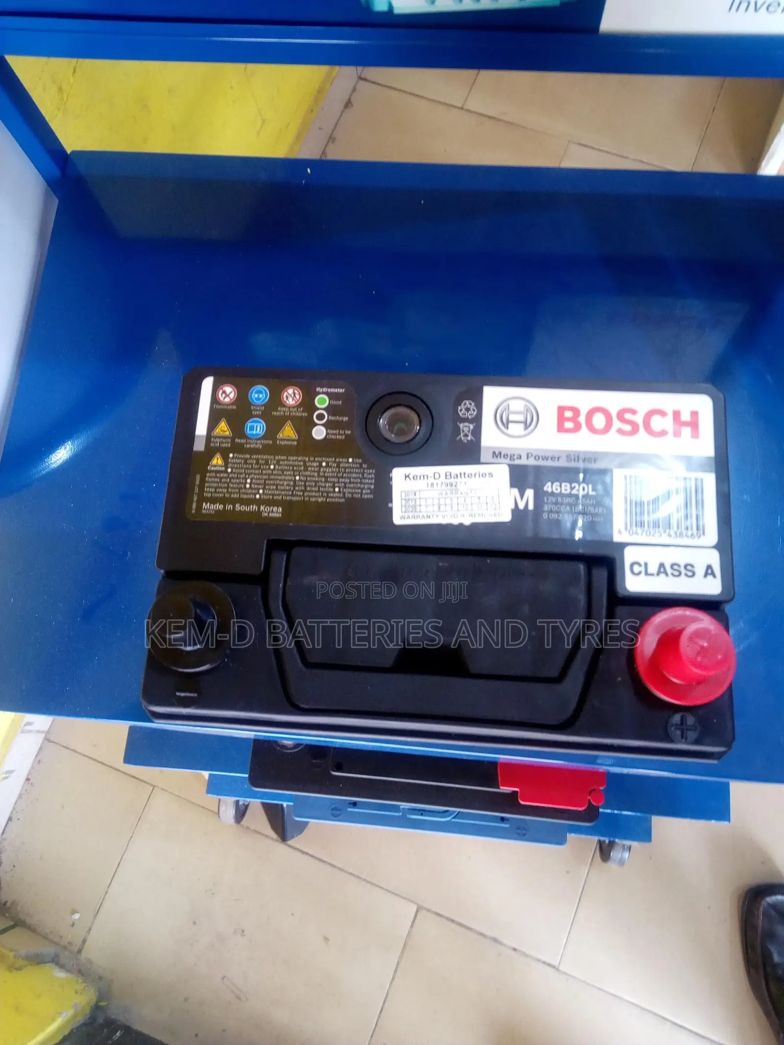 11 Plates Bosch 45ah Battery 12v + Free Delivery