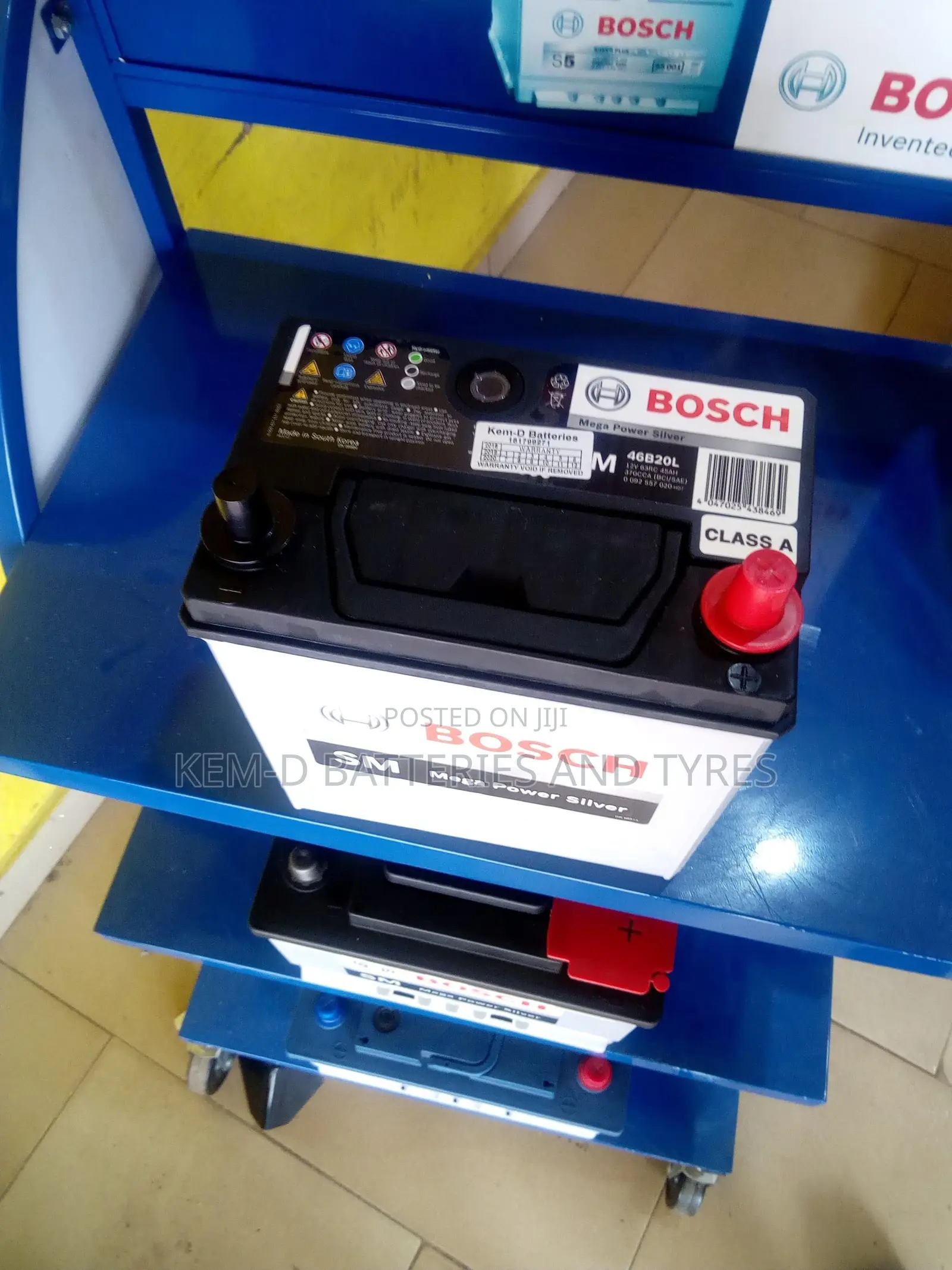 11 Plates Bosch 45ah Battery 12v + Free Delivery