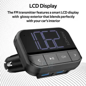 Promate in-Car Fm Transmitter With Dual Usb Ports