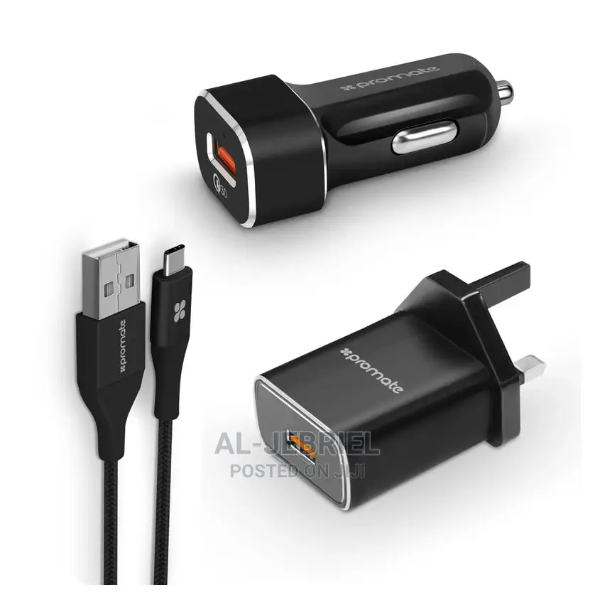 Promate Ultra-fast Usb-ctm Charging KIT With Qualcomm Quick
