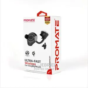 Promate Alphamount 2-In-1 Qi Wireless Charging Car Mount