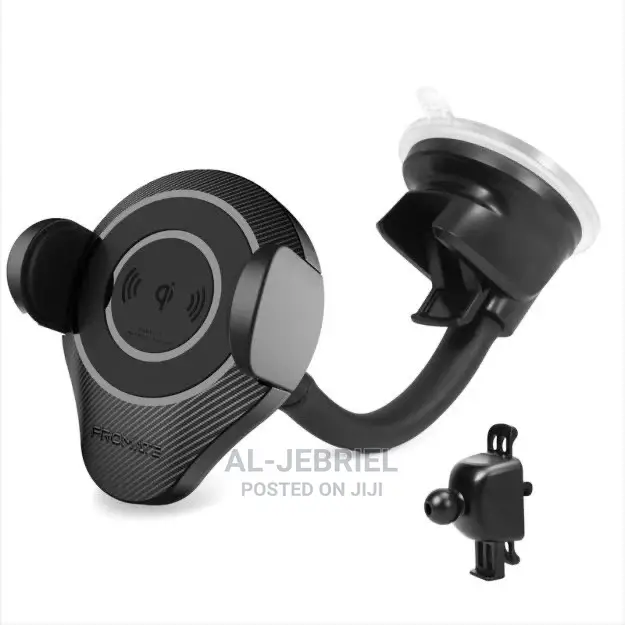 Promate Alphamount 2-In-1 Qi Wireless Charging Car Mount