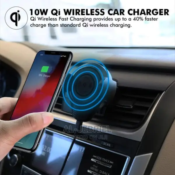 Promate Alphamount 2-In-1 Qi Wireless Charging Car Mount