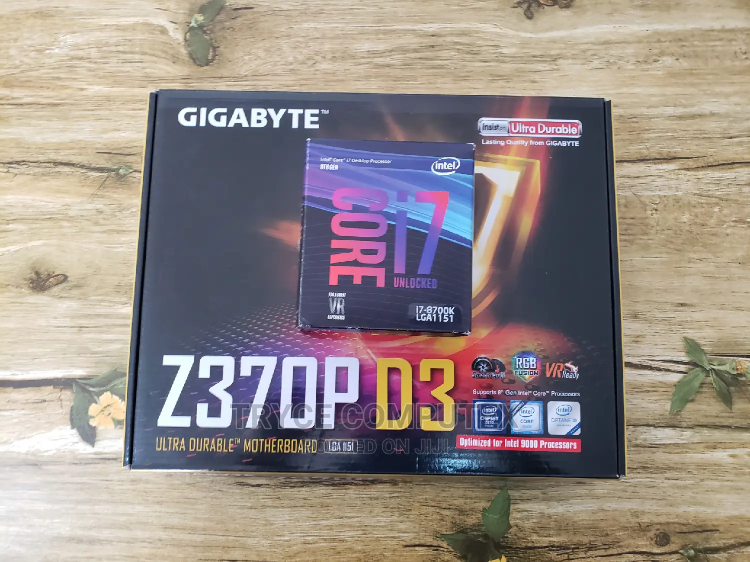 I7 8700k Plus Gigabytes Z370p D3 Motherboard