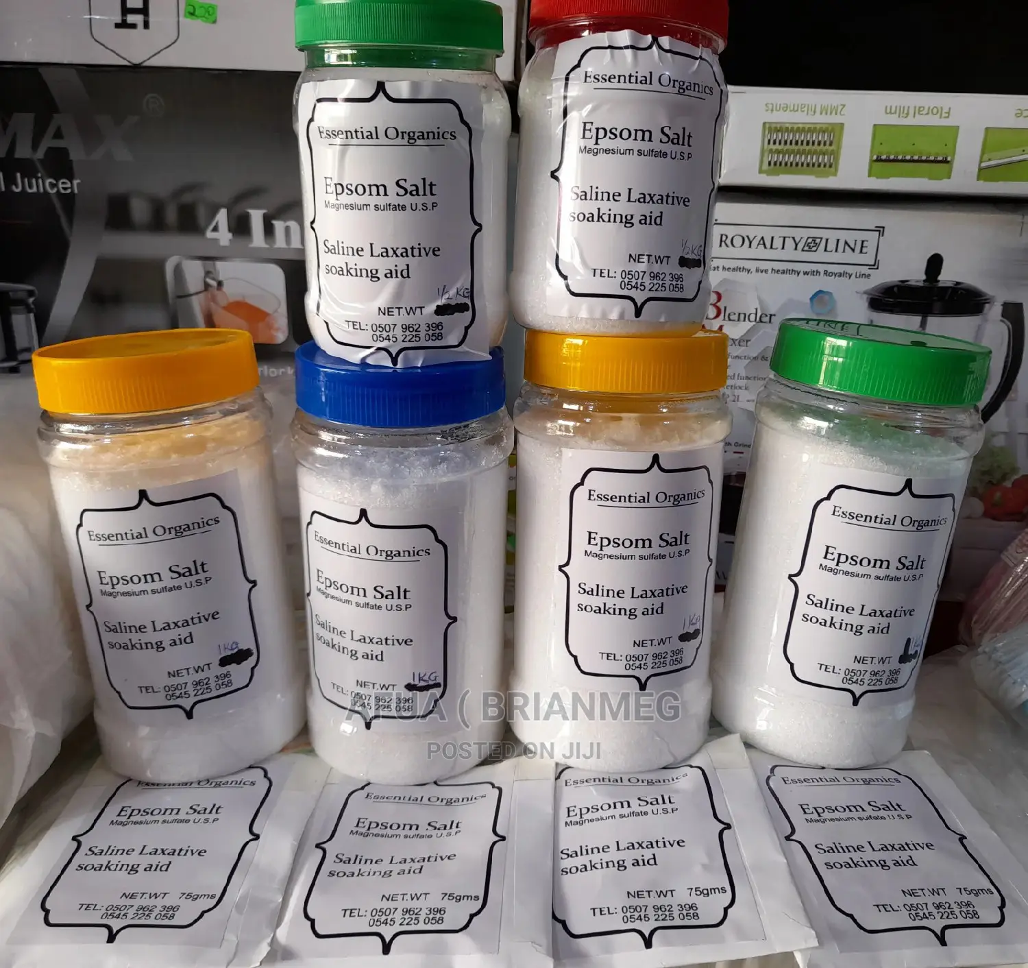 100% Epsom Salt- Magnesium Sulfate(1kg) to 25kg