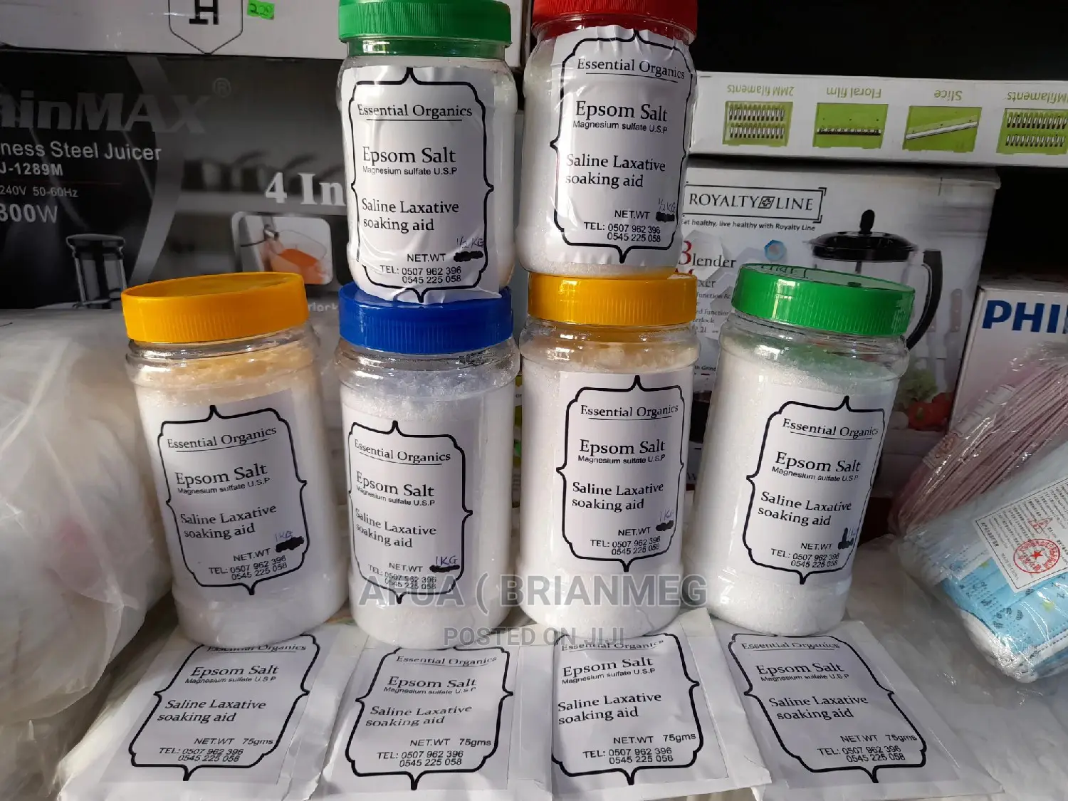 100% Epsom Salt- Magnesium Sulfate(1kg) to 25kg