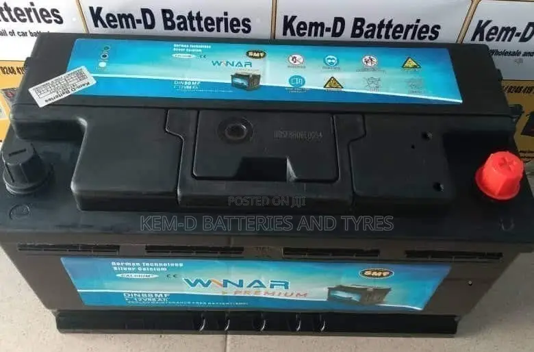 Winar Premium Car Battery 88ah 12V
