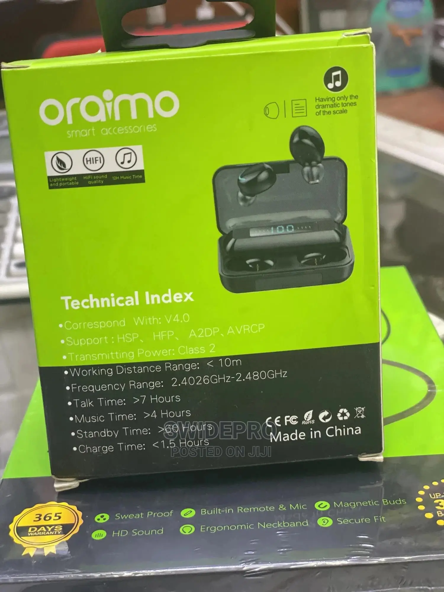Oraimo V6.0 Wireless Earbuds + Power Bank