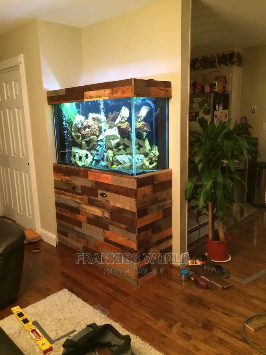 Pallets Stand Aquarium Complete Setup